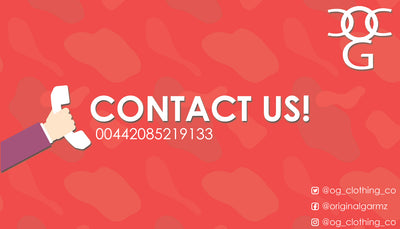 OG Clothing Business Card - Red Theme