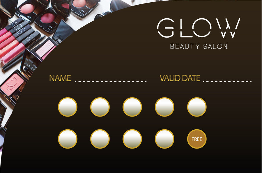 Glow Beauty Salon Loyalty Card